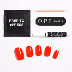 Opi xPRESS/ON Ongles Artificiels Iconic Shades #Crevette Cajun