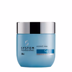 System Professional Hydrate Mask, 200 ml, Unisexe, Cheveux secs, Toutes les couleurs, Hydratant, Pot