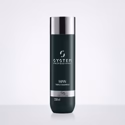 System Professional System Man Triple Shampoo, 250 ml, 2-en-1 Cheveux et corps, Non-professionnel, Hommes, Tous types de chev ...