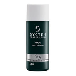 System Professional System Man Triple Shampoo 50 ml 2-en-1 Cheveux et corps Non-professionnel Hommes