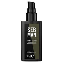 Huile pour barbe et cheveux - Sebastian Man - The Groom - 30ml - Douceur - Brillance - Sublimateur