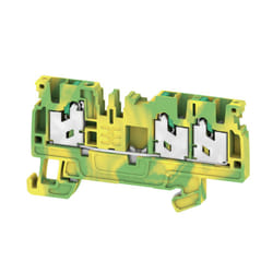 Weidmüller S3C 2.5 PE bornier 3 Vert, Jaune