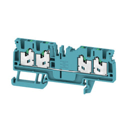 Weidmüller S4C 2.5 BL bornier 4 Bleu, Vert