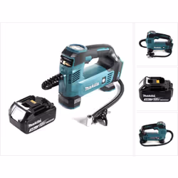 Description générale Le compresseur sans fil Makita DMP 180 Z est l'outil idéal pour gonfler des pneus de voiture, de vélo, d ...