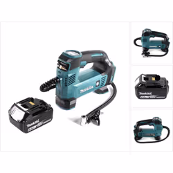 Contenu de la livraison: - 1x Makita DMP 180 Z Compresseur sans fil 18 V - 1x Batterie Makita BL1860B 6,0 Ah (197422-4) - 1x  ...