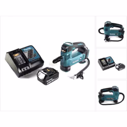 Contenu de la livraison: - 1x Makita DMP 180 Z Compresseur sans fil 18 V - 1x Batterie Makita BL1850B 5,0 Ah (197280-8) - 1x  ...