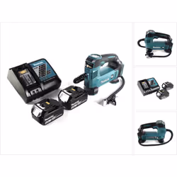 Contenu de la livraison: - 1x Makita DMP 180 Z Compresseur sur batterie - 2x Makita BL1840B 4,0 Ah batterie ( 197265-4 ) - 1x ...