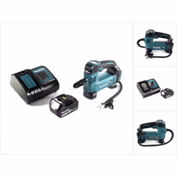 Contenu de la livraison: - 1x Makita DMP 180 Z Compresseur sans fil - 1x Makita BL1840B Batterie 4,0 Ah ( 197265-4 ) - 1x Mak ...