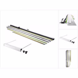 Contenu de la livraison: - 1x Festool FSK 420 rail de tronçonnage - 1x Festool PA-HK 55 guide parallèle - 2x vis de fixation  ...