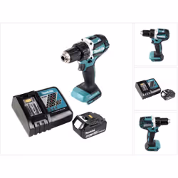 Contenu de la livraison: - 1x Makita DDF 484 Perceuse-visseuse sans fil 18V - 1x Makita BL 1860 B 18 V - 6,0 Ah / 6000 mAh ba ...