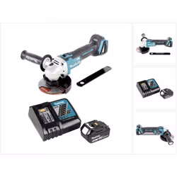 Contenu de la livraison: - 1x Makita DGA 506 Z Meuleuse d'angle sans fil 18 V Li-Ion - 1x Meule Makita 125mm A-80656 - 1x Out ...