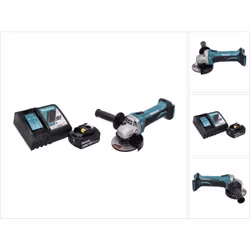 Contenu de la livraison: - 1x Makita DGA 452 Meuleuse d'angle sans fil 18 V - 1x Capot de protection - 1x Poignée latérale -  ...