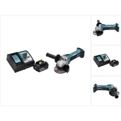 Makita DGA 452 RG1 Meuleuse d'angle sans fil 18 V 115 mm + 1x Batterie 6,0 Ah + Chargeur