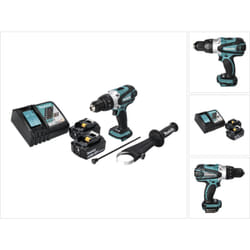 Dhp 458 rg Perceuse-visseuse à percussion sans fil 18 v 91 Nm + 2x Batteries 6,0 Ah + Chargeur - Makita