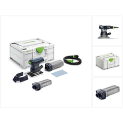 Rts 400 REQ-Plus Ponceuse vibrante 80 x 130 mm, 125 w + Coffret Systainer + Sac à poussière SB-Longlife pour rts/dts/ets (201693) (576057) - Festool