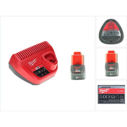 Kit de démarrage sans fil Milwaukee 12 V avec 1x batterie 2,0 Ah + chargeur M12 C12C