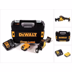 Contenu de la livraison: - 1x DeWalt DCS369 sabre sans fil - 1x TSTAK Coffret - 1x DeWalt 5,0Ah batterie - 1x DeWalt chargeur ...