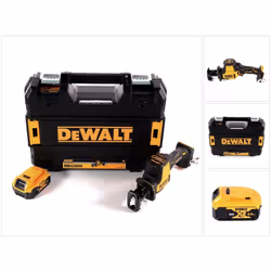 Contenu de la livraison: - 1x DeWalt DCS369 Batterie-Scie sabre - 1x TSTAK Coffret - 1x DeWalt 5,0Ah Batterie - sans chargeur ...