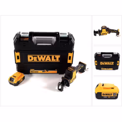 Contenu de la livraison: - 1x DeWalt DCS369 sabre sans fil - 1x TSTAK Coffret - 1x DeWalt 4,0Ah batterie - sans chargeur Desc ...