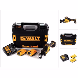 Contenu de la livraison: - 1x DeWalt DCS369 sabre sans fil - 1x TSTAK Coffret - 2x DeWalt 2,0Ah batterie - 1x DeWalt chargeur ...