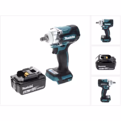 Contenu de la livraison: - 1x Makita DTW 300 Visseuse à chocs sans fil 18 V - 1x Clip de ceinture - 1x Batterie Li-Ion Makita ...