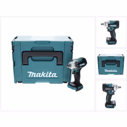 Contenu de la livraison: - 1x Makita DTW 300 Visseuse à chocs sans fil - 1x Clip ceinture - 1x Coffret Makita Makpac - 1x Ins ...