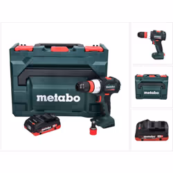 Contenu du paquet: - 1x Metabo BS 18 LT BL Q Perceuse-visseuse sans fil (602334840) - 1x Mandrin à serrage rapide - 1x Porte- ...