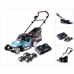 Contenu de la livraison: - 1x Makita DLM 382 Z Tondeuse à gazon sans fil - 1x couvercle de batterie - 1x bac de ramassage - 1 ...