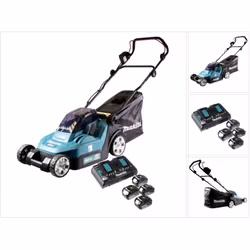 Contenu de la livraison: - 1x Makita DLM 432 Tondeuse à gazon sans fil - 1x couvercle de la batterie - 1x bac de ramassage -  ...