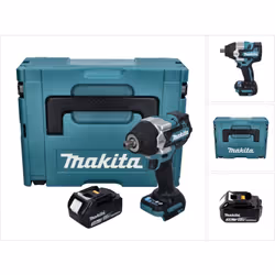 Contenu de la livraison: - 1x Makita DTW 701 Clé à choc sans fil - 1x Grtelclip - 1x Makita BL 1830 B 18 V 3,0 Ah batterie -  ...