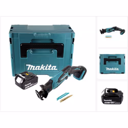 Contenu de la livraison: - 1x Makita DJR 183 Batterie Recipro - 2x Lames de scie - 1x Makita BL 1840 B 18 V 4,0 Ah Batterie - ...