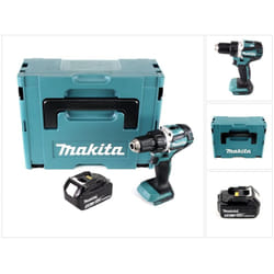 Ddf 484 T1J Perceuse-visseuse sans fil 18 v 54 Nm Brushless + 1x batterie 5,0 Ah + Makpac - sans chargeur - Makita