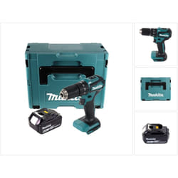 Makita DHP 483 G1J Perceuse-visseuse à percussion sans fil 18 V 40 Nm + 1x Batterie 6,0 Ah + Makpac - sans chargeur