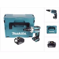 Contenu du paquet: - 1x Makita DFS 251 Visseuse sans fil pour cloisons sèches - 1x Batterie Maita BL 1860 B 6,0Ah - 18V - 1x  ...