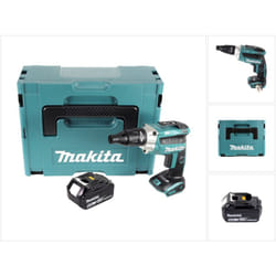 Makita - dfs 251 G1J Visseuse pour cloisons sèches sans fil Brushless 18V + 1x Batterie 6,0Ah + Coffret Makpac - sans chargeur