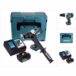 Contenu du paquet: - 1x Makita DDF 458 Perceuse-visseuse - 1x Poignée latérale Makita - 1x Batterie Makita BL 1860 B 18 V 6,0 ...