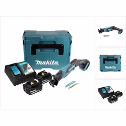 Contenu de la livraison: - 1x Makita DJR 183 Scie sabre Recipro sans fil 18 V - 2x Lames de scie - 2x Batteries Makita BL 186 ...