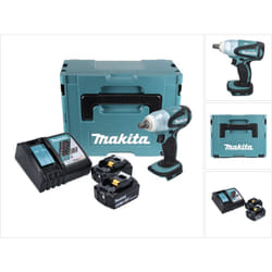 Makita - dtw 251 rgj Clé à choc sans fil 18 v 230 Nm 1/2'' + 2x batterie 6,0 Ah + chargeur + Makpac