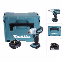 Contenu de la livraison: - 1x Makita DTW 251 Visseuse à choc sans fil - 1x batterie Makita BL 1860 B 18 V 6,0 Ah - 1x Makita  ...