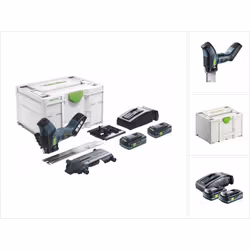 Contenu de la livraison: - 1x Festool ISC 240 scie à isolation sans fil - 1x Festool Garniture de coupe à coupe ondulée SG-24 ...
