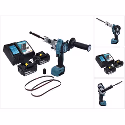 Contenu de la livraison: - 1x Makita DBS 180 lime à bande sans fil 18 V 9 x 533 mm Brushless - 1x poignée supplémentaire - 2x ...