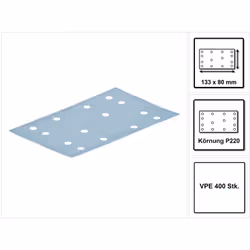 Contenu de la livraison: - 400x Festool STF 80x133 bandes abrasives grenat Description du produit: Les bandes abrasives Festo ...