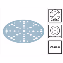 Contenu du paquet: - 200x Festool STF D150/48 Disques abrasifs Granat P240 Description du produit: Les disques abrasifs STF D ...