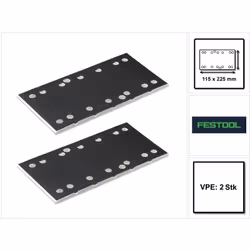 Contenu du paquet: - 2x Festool SSH STF 115x225/10 Patins de ponçage Description du produit: Le patin de ponçage Festool SSH- ...