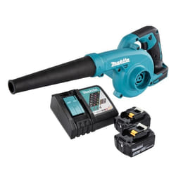 Souffleur de Feuilles Sans Fil - Makita - DUB 185 - 18V - 2x Batterie 40 Ah - Chargeur Rapide