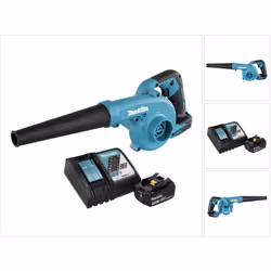 Contenu du paquet: - 1x Makita DUB185 souffleur sans fil - 1x Buse (123245-4) - 1x Batterie BL1830B 3,0Ah - 18V avec indicate ...