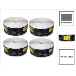 Basecut Rouleaux de papier abrasif 115 mm x 50 m, P140,, 4 pcs. Papier abrasif universel ( 4x 2251100140N ) - Mirka