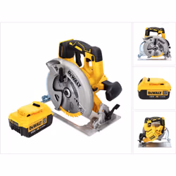 Contenu du paquet: - 1x DeWalt DCS 570 Scie circulaire à main sans fil - 1x Lame carbure DeWalt 184mm 24 dents - 1x Guide par ...