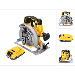 DCS570 Scie circulaire sans fil 184mm 18V Brushless + 1x Batterie 2,0Ah - sans chargeur - Dewalt