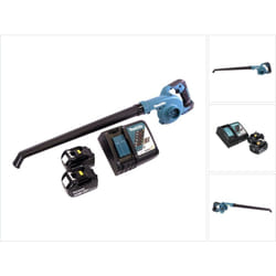 Dub 186 rf souffleur de feuilles sans fil 18 v + 2x batterie 3,0 Ah + chargeur de batterie - Makita